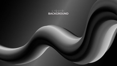 soyut siyah ve gri sıvı arkaplan