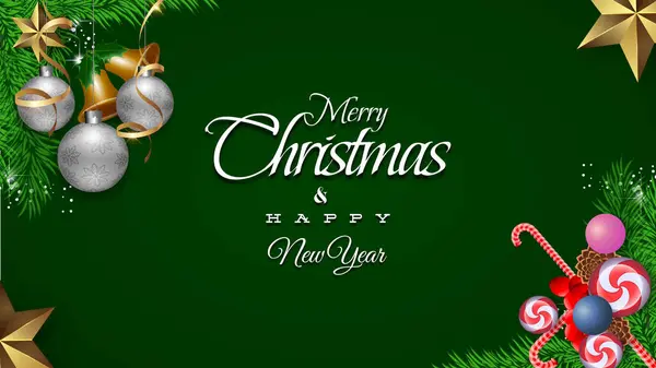 green and white christmas banner design