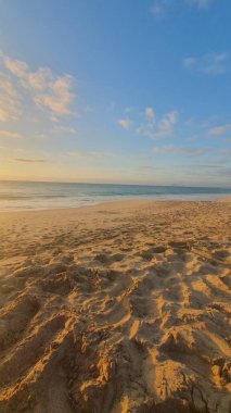 Sahilde güzel gün batımı