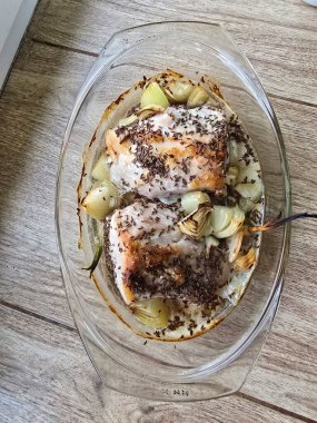 Tavuklu pilav ve sebze