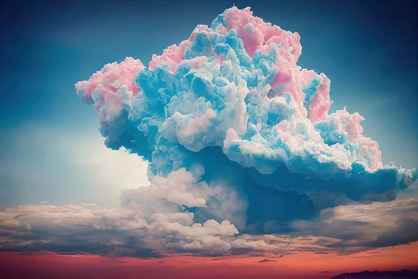 a cloud of colored clouds floating in the sky at sunset or dawn or dawn or dawn or dawn..