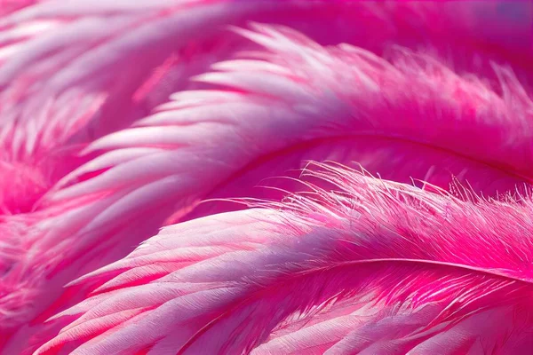 a close up of a pink feather background with a blurry background of the feathers and the feathers of the bird.