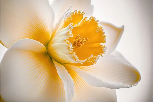 a close up of a yellow and white flower with a white background and a yellow center flower with a white center flower and a yellow center flower with a white center flower with a white. .