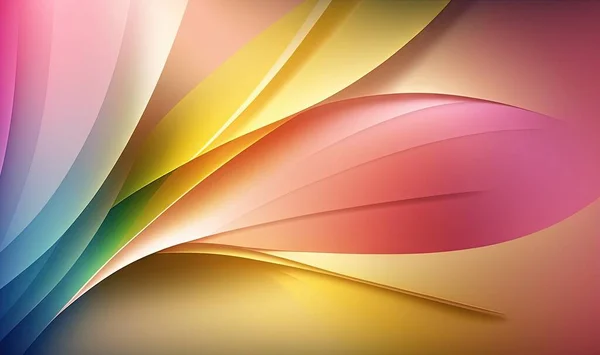 a colorful abstract background with a leaf like design on it.