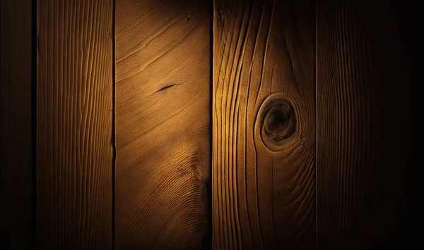 a wood paneled wall with a light shining on it\'s side and a hole in the middle of the paneled wood wall.