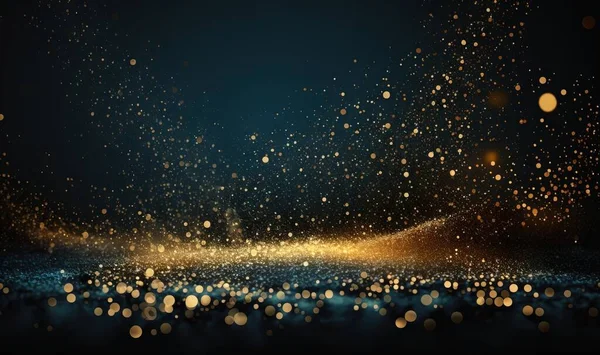 a blurry image of a dark background with gold lights on the edges of the image and a blurry background with gold lights on the edges of the image.
