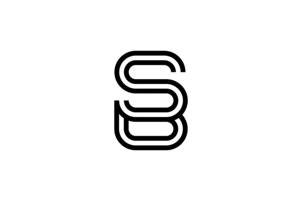 Počáteční Koncepce Černého Logotypu — Stockový vektor