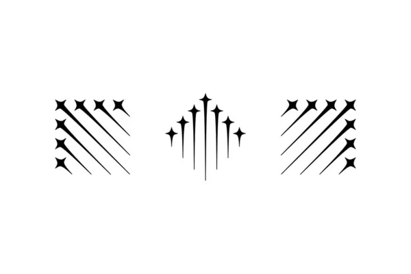 Logo Vettoriale Jet Nero — Vettoriale Stock