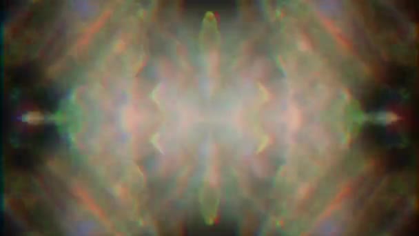 Nenucené Dynamické Sci Psychedelické Třpytivé Pozadí Smyčkové Meditační Video — Stock video
