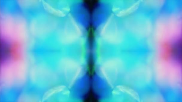 催眠ネオン対称未来的なファッションホログラフィック背景 Vjフッテージ — ストック動画