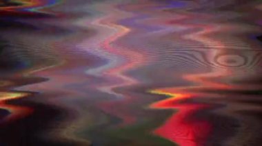 Renkli holografik dalgalı bokeh, dinamik nostaljik moda parıldayan arka plan. Meditasyon 4k görüntüleri.