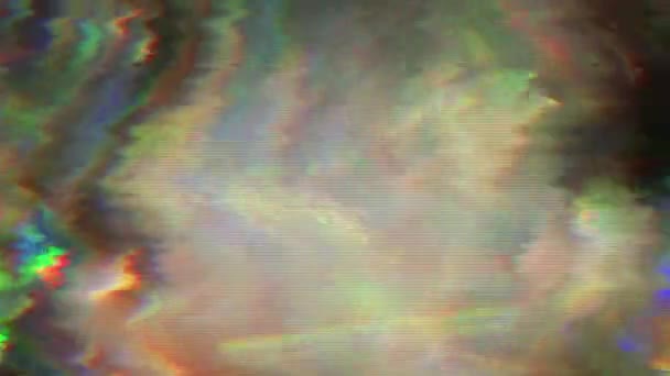 Разноцветный Глючный Боке Неоновая Фантастика Мечтательный Радужный Фон Сюрреалистичный Эффект — стоковое видео
