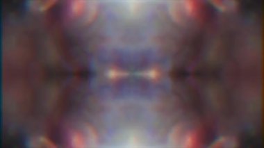 Gelişigüzel geometrik fütüristik rüya gibi holografik simetrik arka plan. Gerçeküstü bir etki. Döngülü canlandırma.