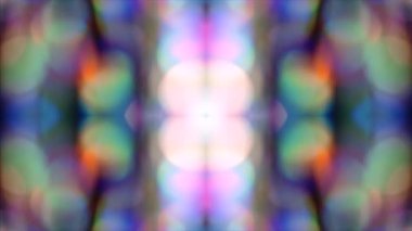 Çok renkli neon-bilim-kurgu moda, ışıltılı simetrik holografik arka plan yavaşça hareket ediyor. Döngü görüntüleri. Kusursuz görüntüler.