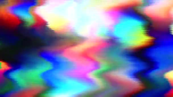 Hypnotic Wavy Holographic Sci Elegant Latar Belakang Iridescent Rekaman Prores — Stok Video