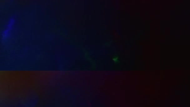 Lenti Arcobaleno Loop Transizioni Luce Incredibili Luci Pulsano Sfondo Scuro — Video Stock