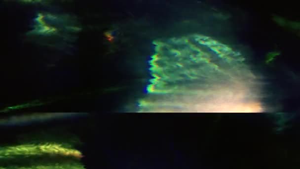 混合色のエレガントなネオンサイバーパンクホログラフィック背景 動画のクリエイティブ変換 — ストック動画