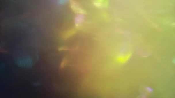 Розкішне Спектральне Накладання Прекрасне Світло Витікає Світлові Промені Сяють Хаотично — стокове відео
