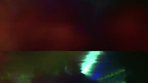 Texture Arcobaleno Loop Transizioni Luce Surrealistiche Fasci Luce Brillano Caso — Video Stock