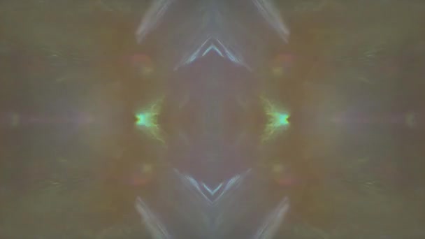 Smyčková Holografická Textura Módní Světlo Prosakuje Temném Prostoru Svítí Mír — Stock video