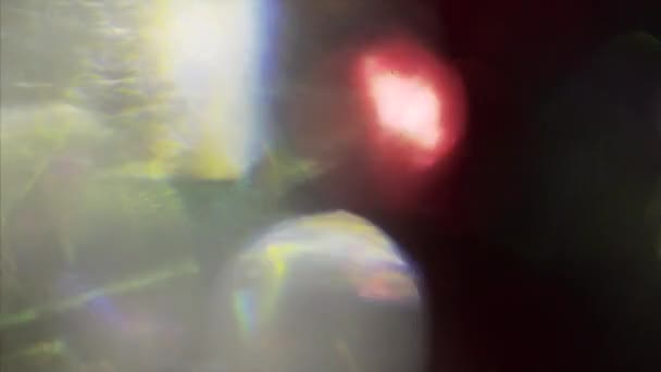 홀로그램 오버레이도 현실적 어두운 우주에서 빛나는 변형시킵니다 비디오에 수있습니다 울트라 — 비디오