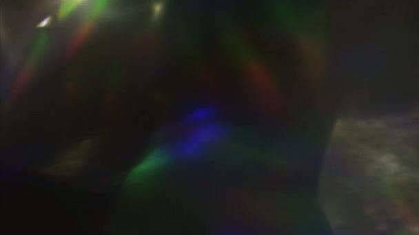 Luxury Rainbow Texture Surrealistic Light Transitions Peace Light Glowing Dark — Stock Video