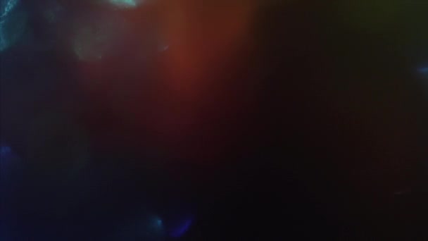 Lentile Holografice Încolţite Metamorfoze Naturale Lumină Lumina Strălucește Fundal Întunecat — Videoclip de stoc