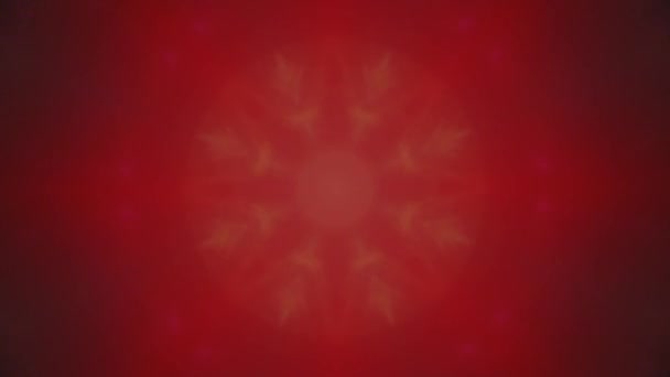 Red Rich Hue Kaleidoscope Geometrical Cyberpunk Elegant Shimmering Background Fractal — Vídeo de stock