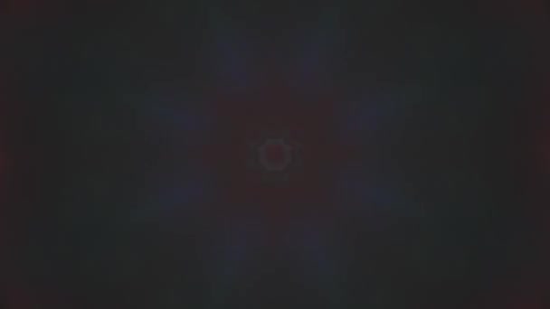 Shining Kaleidoscope Flickering Different Colors Cosmic Psychedelic Light Leaks Footage — Vídeo de stock