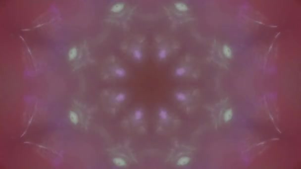 Multi Colored Neon Floral Kaleidoscope Futuristic Trendy Iridescent Background Transitions — Wideo stockowe