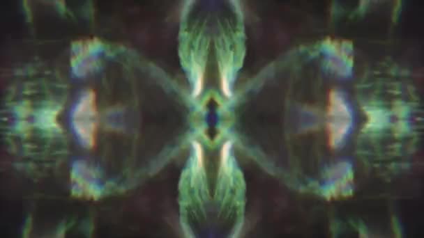 Mixed Colored Elegant Futuristic Nostalgic Holographic Background Random Distortions Motion — 图库视频影像