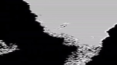 Monochrome sci-fi fashion glittering background. Light distortions for any kind of project, amazing bad tv footage.