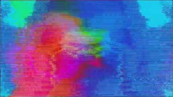 Hypnotizing Glitch Imitation Amazing Holographic Background Loop Footage High Quality — Vídeo de Stock