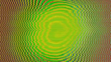 Abstract highlight cyberpunk psychedelic shimmering background with bad signal bouncing circles. 3840x2160p 4k footage for trending overlay. 