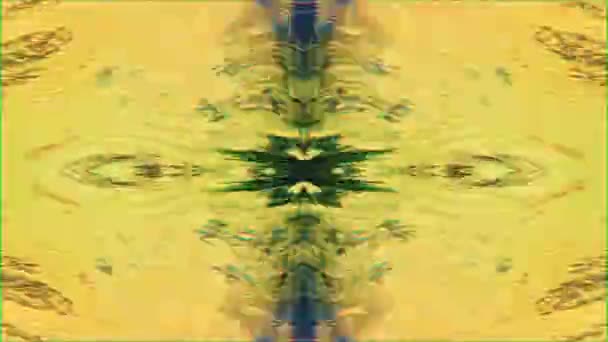 Красочный Неоновый Научно Фантастический Психоделический Радужный Фон Vfx Видео — стоковое видео