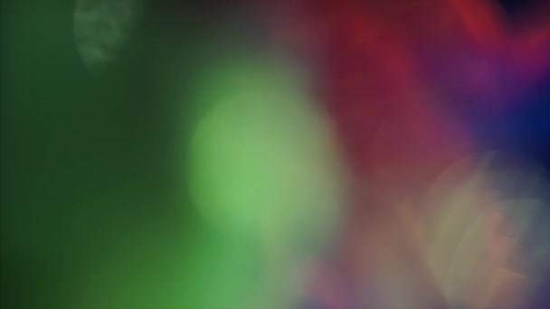 Multicolored Vintage Cyberpunk Elegant Iridescent Background Bokeh Light Leaks Any — Stock Video