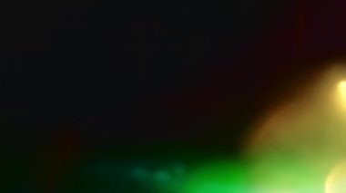 Multicolored old-fashioned sci-fi elegant iridescent background, flashing colorful bokeh. Video effect footage for creative use. 