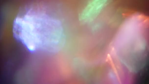 Перетворюючи Боке Кіберпанк Моди Мерехтливий Фон Світлові Спотворення Вашого Відео — стокове відео