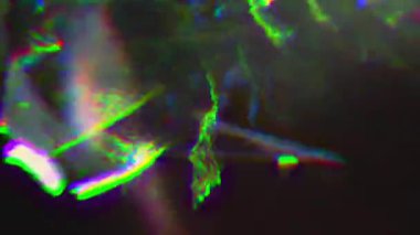 Digital error data geometrical sci-fi holographic background. Light leaks for your video, 4k video resolution.