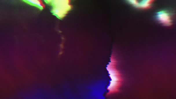 Sci Artistic Light Distortions Stylish Multi Colored Glares Background Light — Αρχείο Βίντεο