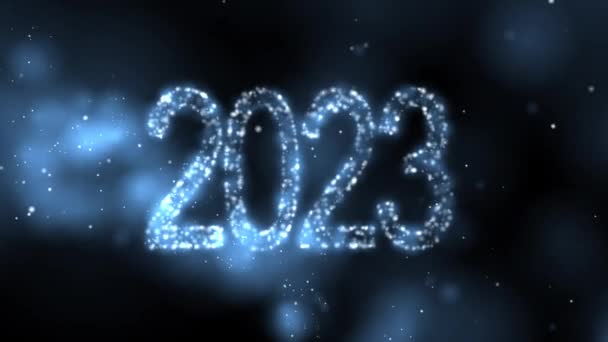 高品質2023新年アニメーション 4K解像度 — ストック動画