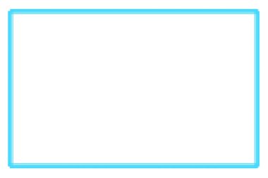 Rectangular blue banner frames, borders, painted on white background. 