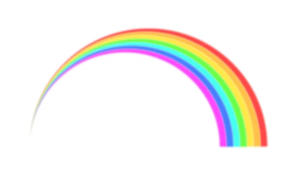 Regenbogen Mit Transparenter Wirkung Isoliert Auf Weißem Hintergrund — Stockfoto