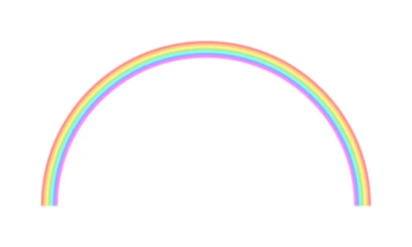 白地に透明感のある虹 — ストック写真