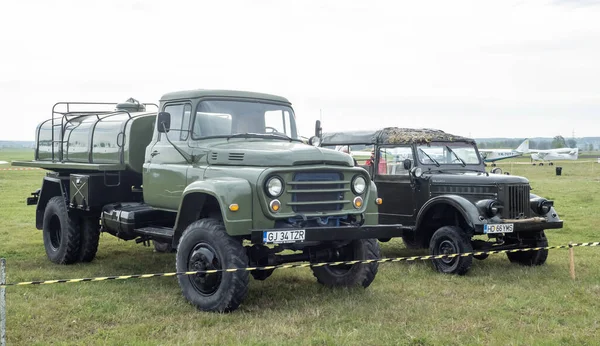 Targu Jiu Gorj Rumunsko Dubna 2023 Vintage Military Vehicle Exhibition — Stock fotografie