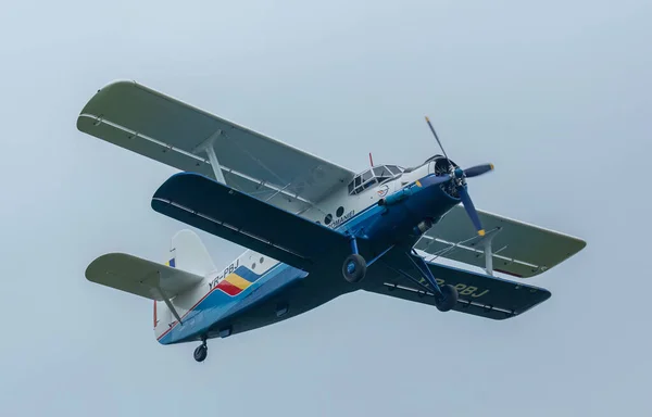 Targu Jiu Gorj Ρουμανία Απριλίου 2023 Αεροσκάφος Antonov Στην Έκθεση — Φωτογραφία Αρχείου