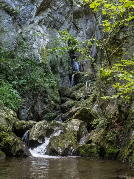 Cascata Sulla Valle Del Cerna Nella Contea Caras Severin Vicino — Foto Stock