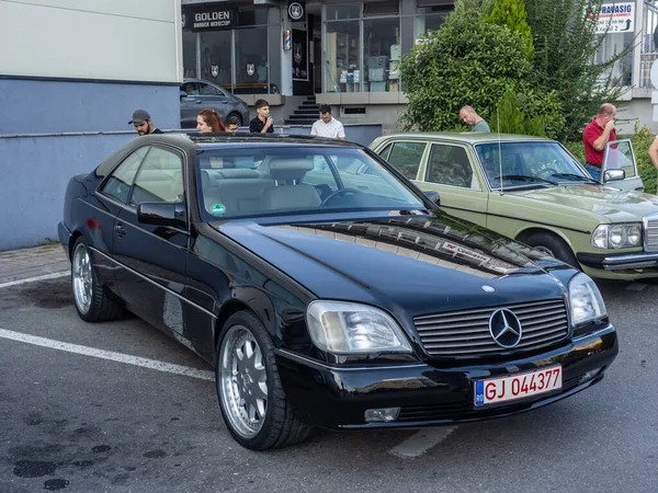 Targu Jiu Gorj Roménia Outubro 2023 Carro Antigo Mercedes Exposição — Fotografia de Stock