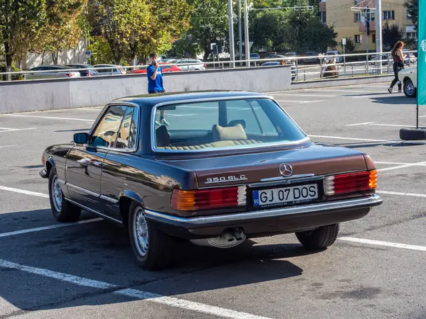 Targu Jiu Gorj Roménia Outubro 2023 Carro Antigo Mercedes Exposição — Fotografia de Stock