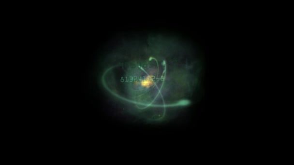 Animație Atomică Abstractă Conceptul Atomic — Videoclip de stoc